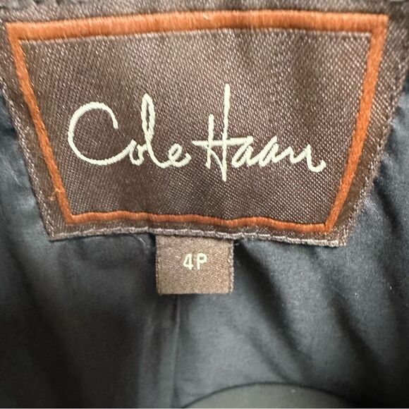 Cole Haan Signature Quilted Coat Jacket Down Insulated Womens Sz 4P Vintage Y2K - Picture 4 of 7